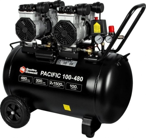 Компрессор поршневой безмасляный QUATTRO ELEMENTI PACIFIC 100-480 [915-373]