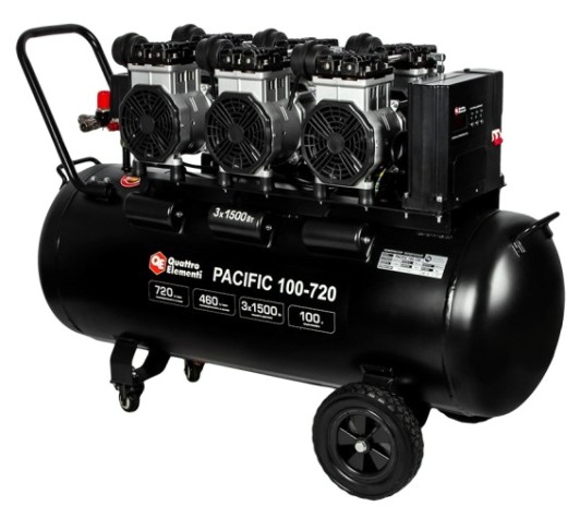 Компрессор поршневой безмасляный QUATTRO ELEMENTI PACIFIC 100-720 [915-380]