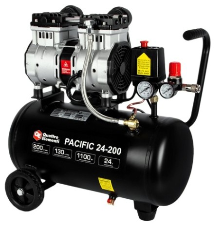 Компрессор поршневой безмасляный QUATTRO ELEMENTI PACIFIC 24-200 [915-335]