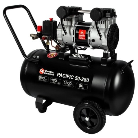 Компрессор поршневой безмасляный QUATTRO ELEMENTI PACIFIC 50-280 [915-342]