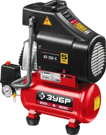 Компрессор поршневой безмасляный ЗУБР КП-200-6 Компрессор поршневой безмасляный ЗУБР КП-200-6
