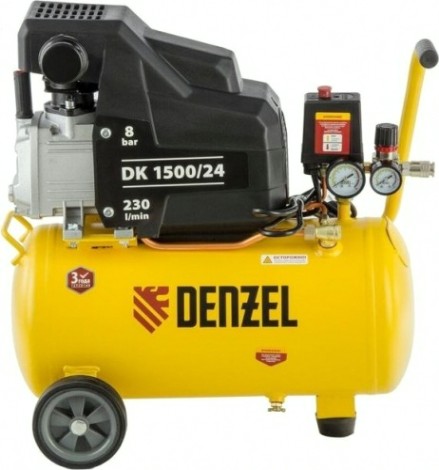 Компрессор поршневой Denzel DK1500/24,Х-PRO [58063]