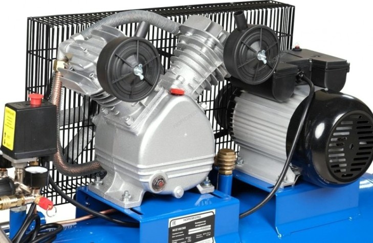 Компрессор поршневой NORDBERG NCE100/360 2х ременной, чугунная головка [ЦБ-00012049]