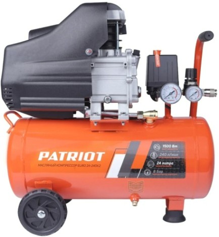Компрессор поршневой PATRIOT EURO 24-240 K2 масляный + набор пневмоинструмента KIT 5C [525302118]