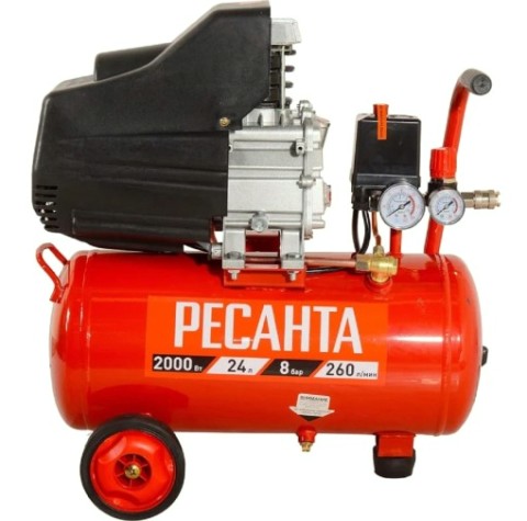 Компрессор поршневой Ресанта КП-24/260М [74/7/3]
