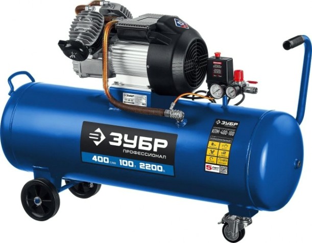 Компрессор поршневой ЗУБР КПМ-400-100 Компрессор поршневой ЗУБР КПМ-400-100