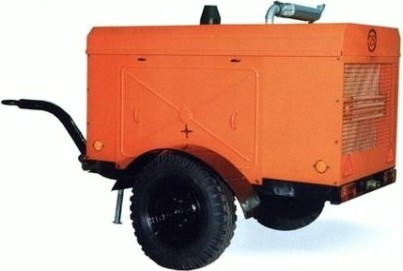 Компрессор винтовой передвижной дизельный ЗИФ ПВ-12/0,7 на колесах в кожухе [ЗИФ-ПВ-12/0,7п]