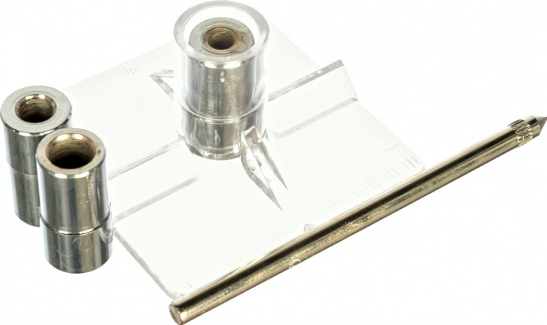 Кондуктор для сверления ПРАКТИКА для сверл 6, 8, 10 мм, под прямым углом под шканты для дерева [775-334]