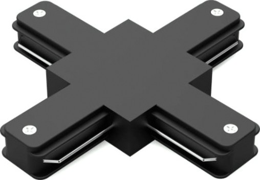 Коннектор GAUSS TR111 для трековых шинопроводов (+) черный Коннектор GAUSS TR111 для трековых шинопроводов (+) черный