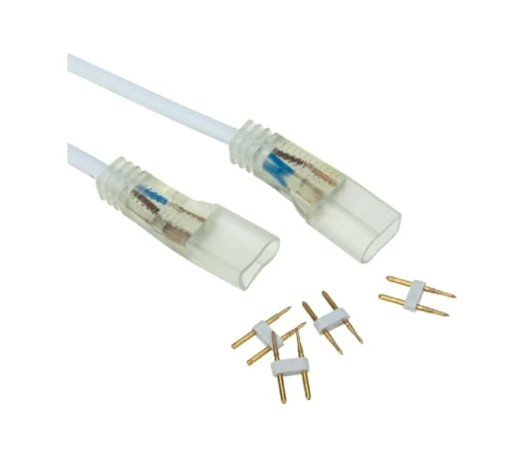 Коннектор Neon-Night 134-007 (уп. 10 штук) для одностороннего Гибкого неона 8х16 мм, 20см [134-007]