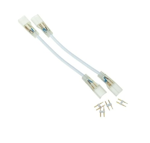 Коннектор Neon-Night 134-007 (уп. 10 штук) для одностороннего Гибкого неона 8х16 мм, 20см [134-007]