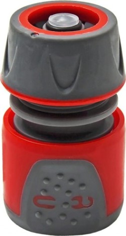 Коннектор QUATTRO ELEMENTI для шланга 1/2", мягкий пластик, аквастоп, блокиратор [241-246]