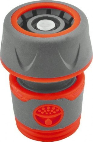 Коннектор QUATTRO ELEMENTI для шланга 3/4", мягкий пластик, аквастоп [646-096]