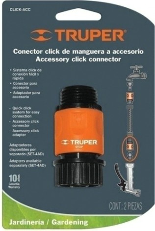 Коннектор с аквастопом TRUPER CLICK-ACC 3/4" 12722 [12722]