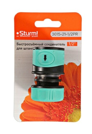 Коннектор Sturm 3015-21-1/2PR быстросъемный соединитель для шланга 1/2" tpr