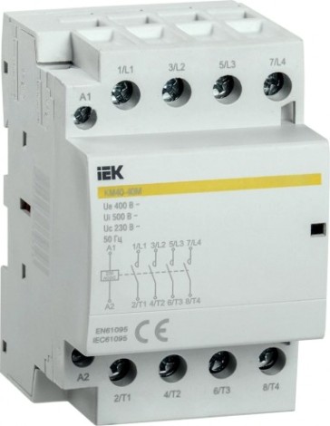 Контактор IEK КМ40-40М AC/DC модульный [MKK21-40-40]