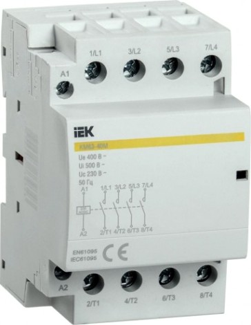 Контактор IEK КМ63-40М AC/DC модульный [MKK21-63-40]