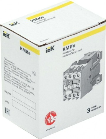 Контактор IEK КМИе-11810 18А 230В/АС3 1НО [KKME11-018-230-10]