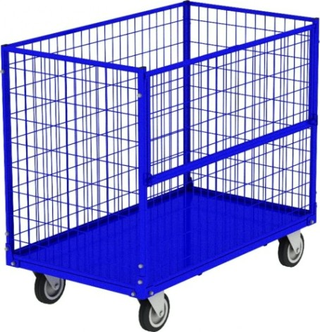 Контейнер сетчатый без крышки Rusklad КСМ-6 800х1200х920 мм, колеса 160 мм