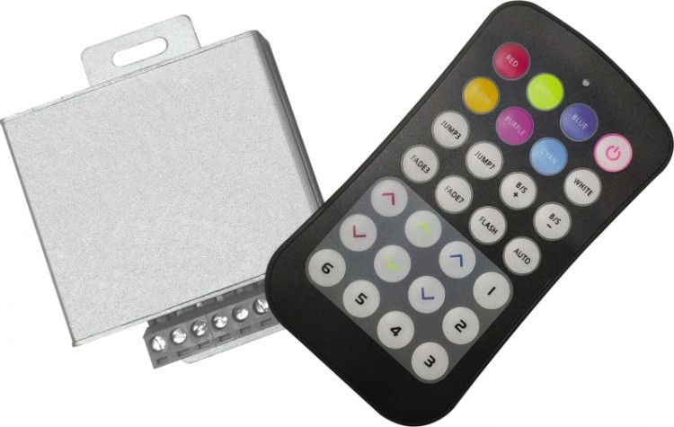 Контроллер GAUSS BT621 rgb basic для ленты led 12v 240w Контроллер GAUSS BT621 rgb basic для ленты led 12v 240w