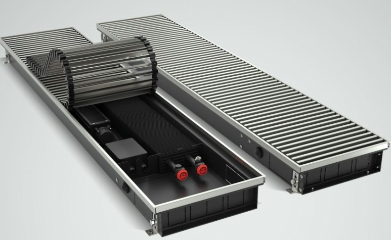 Конвектор внутрипольный ROYAL THERMO ATRIUM TURBO-80/250/1800-DG-U-AU-24 без блока упр. [НС-1588618]