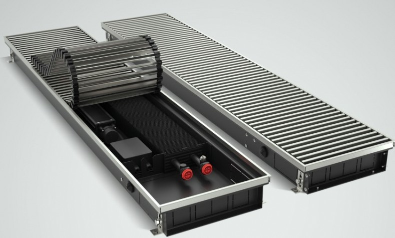 Конвектор внутрипольный ROYAL THERMO ATRIUM TURBO-80/250/1800-DG-U-AU-24 без блока упр. [НС-1588618]