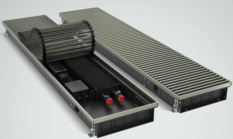 Конвектор внутрипольный ROYAL THERMO ATRIUM TURBO-80/250/1800-DG-U-AU-24 без блока упр. [НС-1588618]