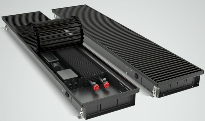 Конвектор внутрипольный ROYAL THERMO ATRIUM TURBO-80/250/1800-DG-U-AU-24 без блока упр. [НС-1588618]