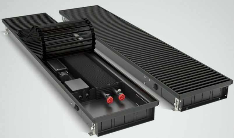 Конвектор внутрипольный ROYAL THERMO ATRIUM TURBO-80/250/2200-DG-U-AU-24 без блока упр. [НС-1588628]