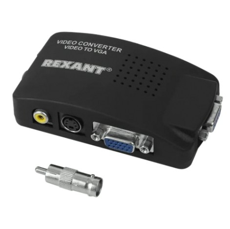 Конвертер REXANT 17-6910 BNC + S-video на VGA