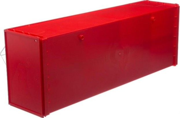 Короб откидной СТЕЛЛА-ТЕХНИК F-600-4 600х178х206мм, 4 ячейки, красный, прозрачный