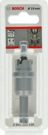 Коронка биметаллическая BOSCH Precision for Sheet Metal твердосплав 19 мм с напайками [2608594130]