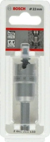 Коронка биметаллическая BOSCH Precision for Sheet Metal твердосплав 22 мм с напайками [2608594133]