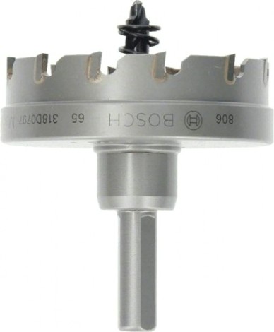 Коронка биметаллическая BOSCH Precision for Sheet Metal твердосплав 65 мм с напайками [2608594157]
