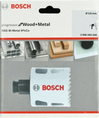 Коронка биметаллическая BOSCH PROGRESSOR 121 мм bim mm, new [2608594244]