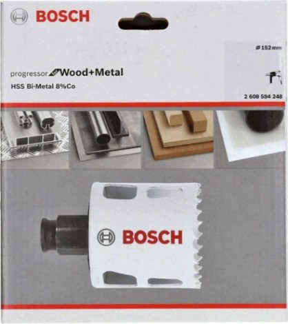 Коронка биметаллическая BOSCH PROGRESSOR 152 мм bim new [2608594248]