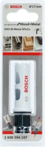 Коронка биметаллическая BOSCH PROGRESSOR 17 мм bim mm, new [2608594197]