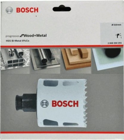 Коронка биметаллическая BOSCH PROGRESSOR 210 мм bim new [2608594251]