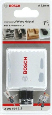 Коронка биметаллическая BOSCH PROGRESSOR 52 мм bim mm, new [2608594219]
