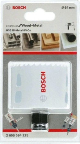 Коронка биметаллическая BOSCH PROGRESSOR 64 мм bim mm, new [2608594225]