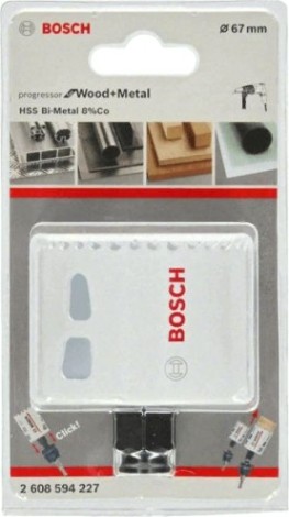 Коронка биметаллическая BOSCH PROGRESSOR 67 мм bim mm, new [2608594227]