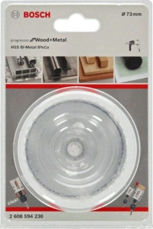 Коронка биметаллическая BOSCH PROGRESSOR 73 мм bim mm, new [2608594230]