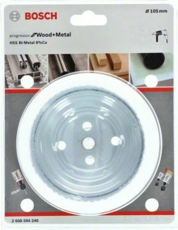 Коронка биметаллическая BOSCH PROGRESSOR for Wood&Metal 105 мм [2608594240]