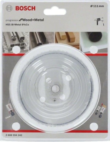 Коронка биметаллическая BOSCH PROGRESSOR for Wood&Metal 111 мм [2608594242]