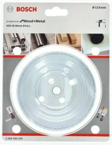 Коронка биметаллическая BOSCH PROGRESSOR for Wood&Metal 114 мм [2608594243]