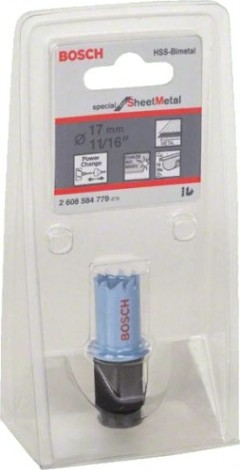 Коронка биметаллическая BOSCH SHEET-METAL 17 ММ [2608584779]