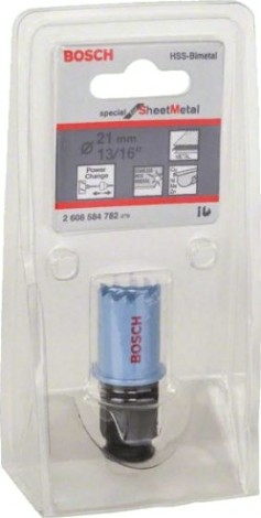 Коронка биметаллическая BOSCH SHEET-METAL 21 ММ [2608584782]