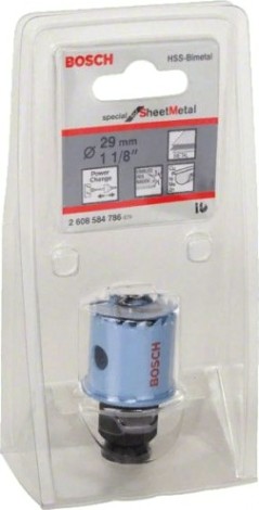 Коронка биметаллическая BOSCH SHEET-METAL 29 ММ [2608584786]