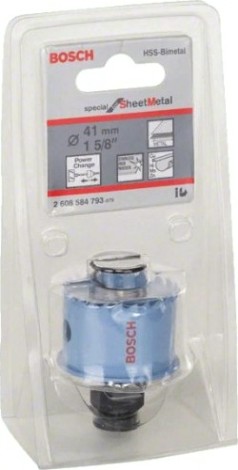Коронка биметаллическая BOSCH SHEET-METAL 41 ММ [2608584793]