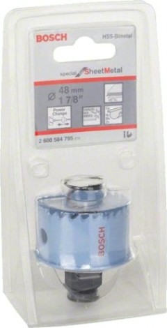 Коронка биметаллическая BOSCH SHEET-METAL 48 ММ [2608584795]